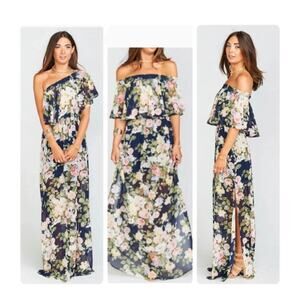 Show Me Your Mumu Hacienda Party Blossom Off Shoulder Maxi Dress Size XS